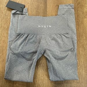 NVGTN Grey Contour Seamless Leggings NWT High Waisted Size XS